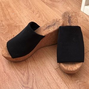 LuckyBrand cork wedges